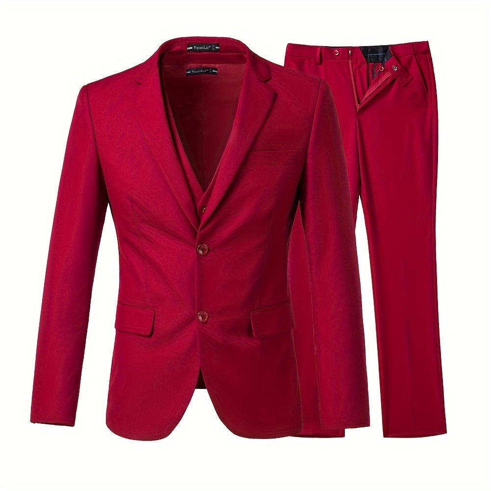 Men’s Slim Fit 3-Piece Suit