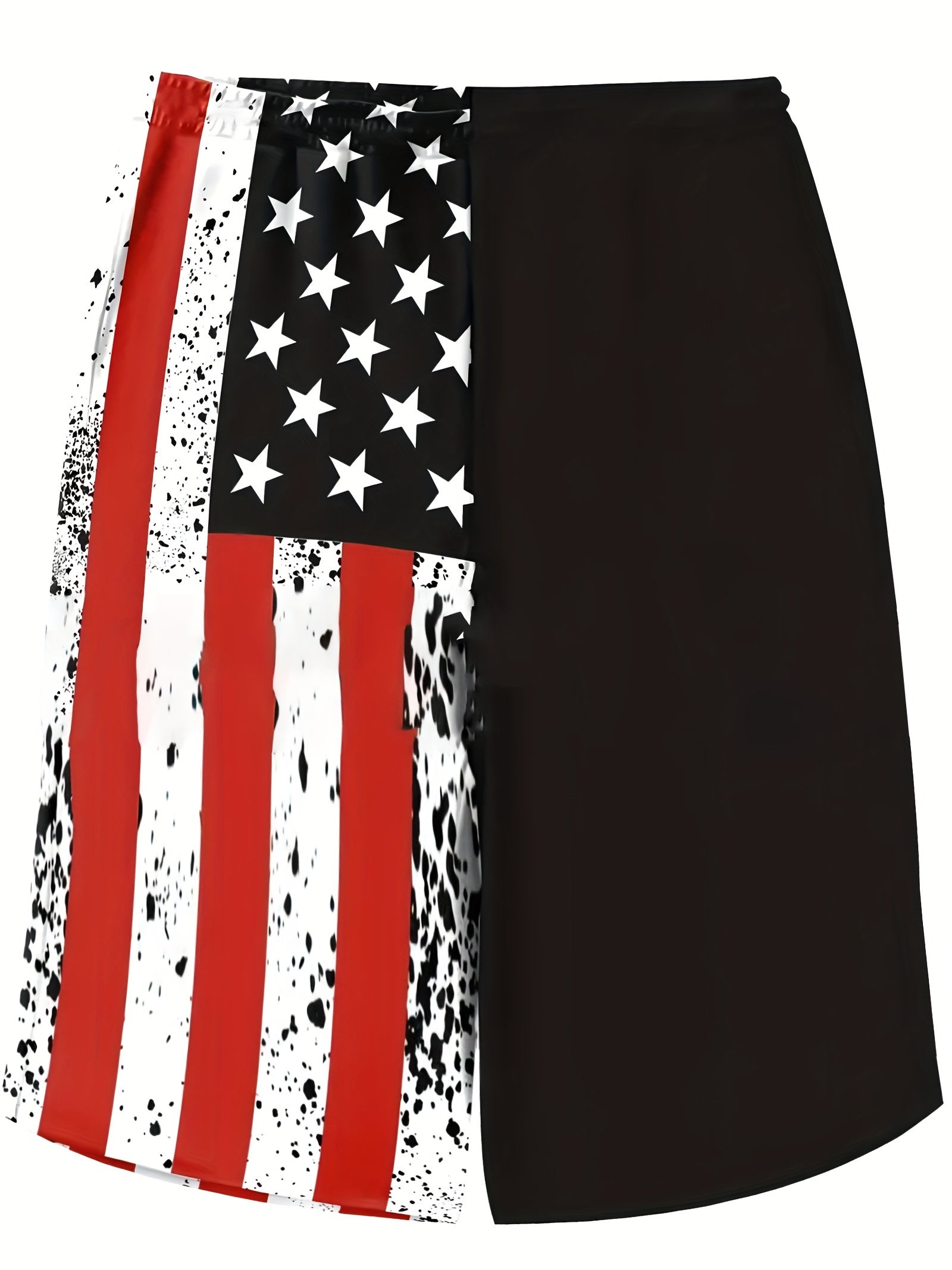 Men’s American Flag Contrast Print Shorts