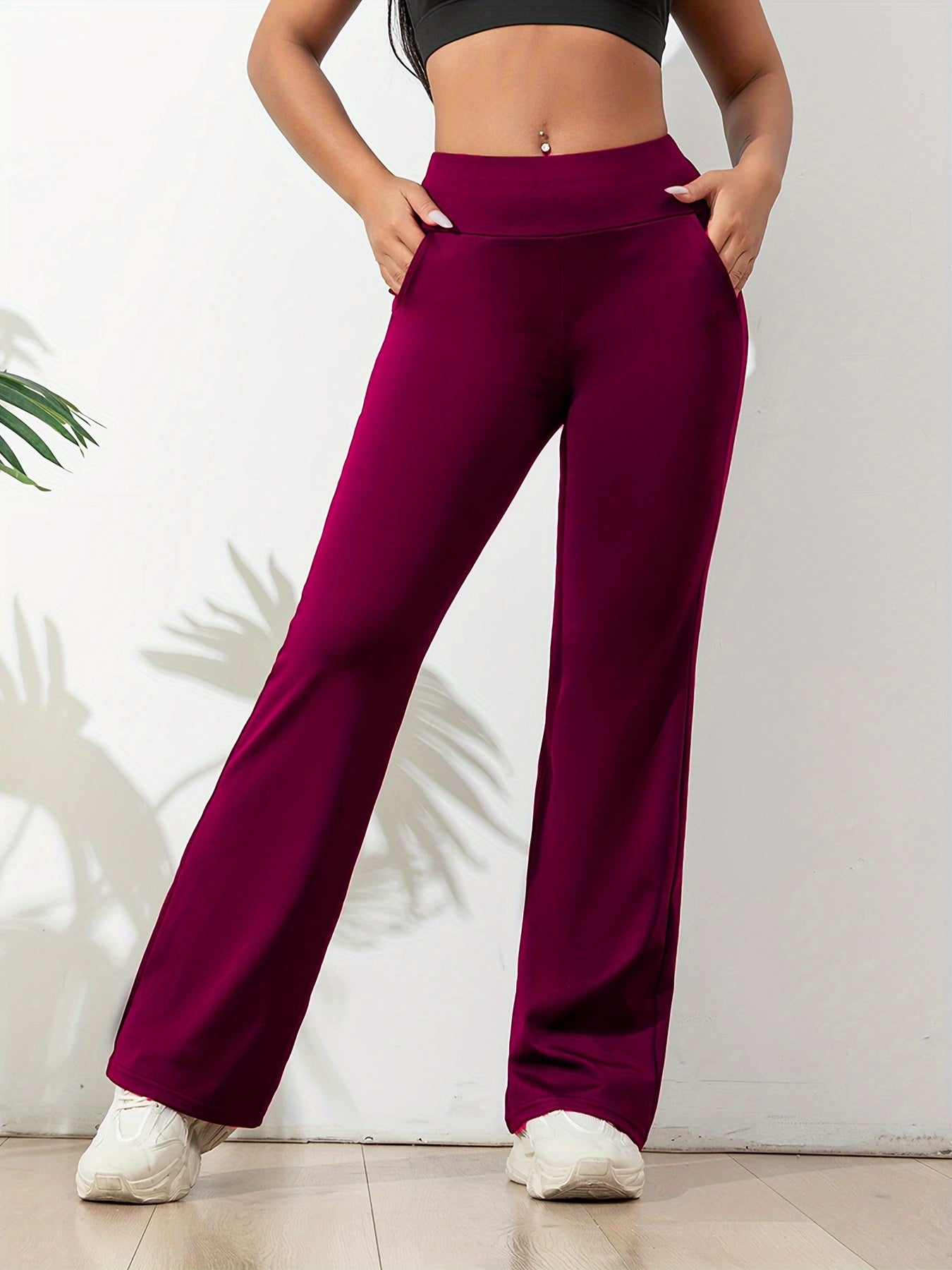 Women’s High-Waisted Yoga Pants with Pockets