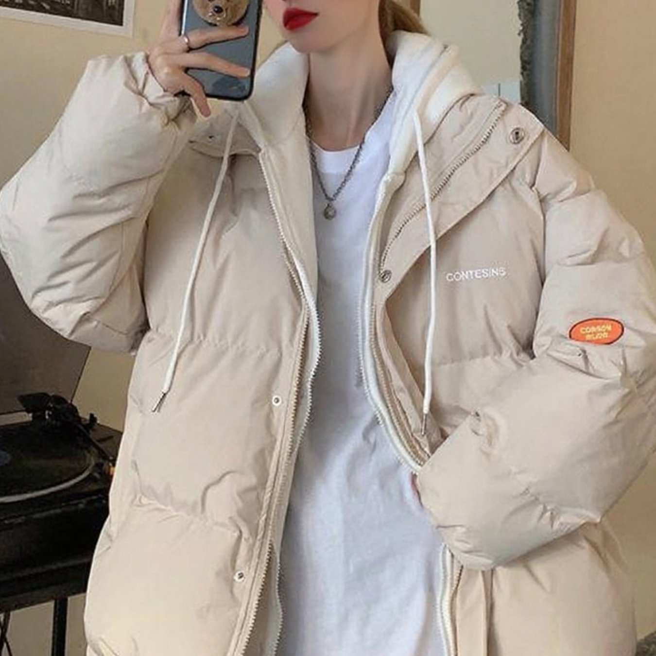 Women’s Mid-Length Quilted Winter Coat