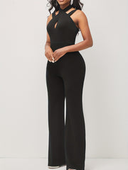 Women Backless Sleeveless Jumpsuit