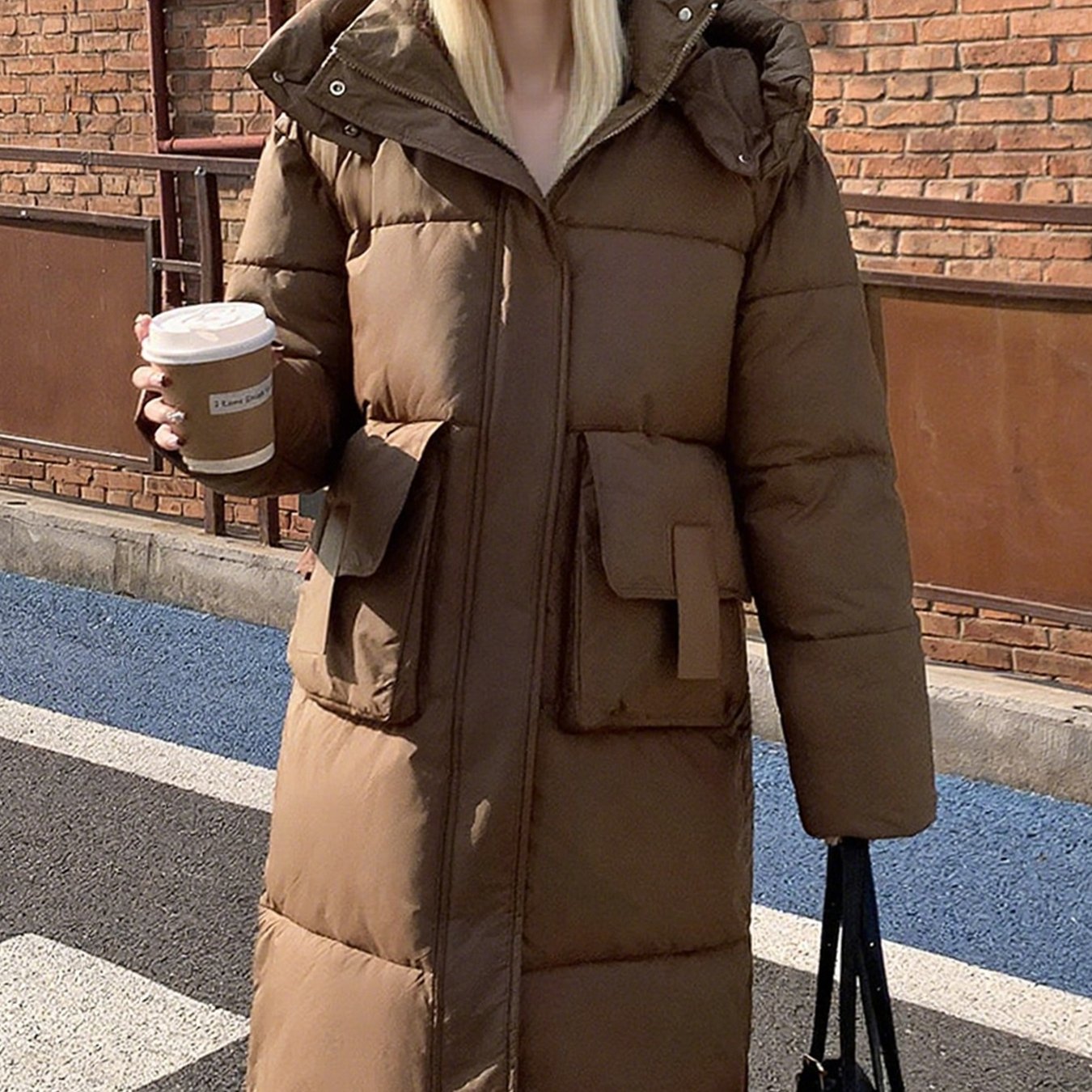 Women’s Hooded Mid-Length Puffer Coat