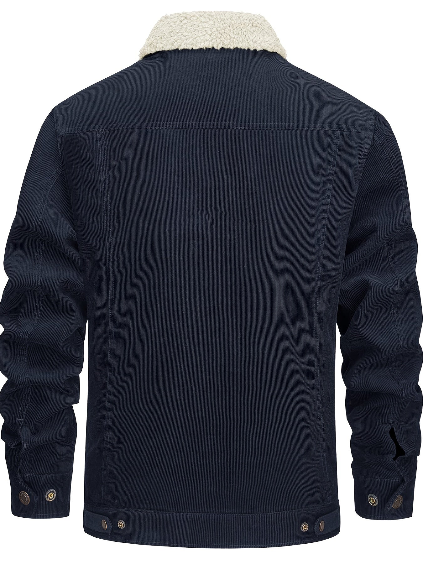 Sherpa-Lined Corduroy Winter Jacket