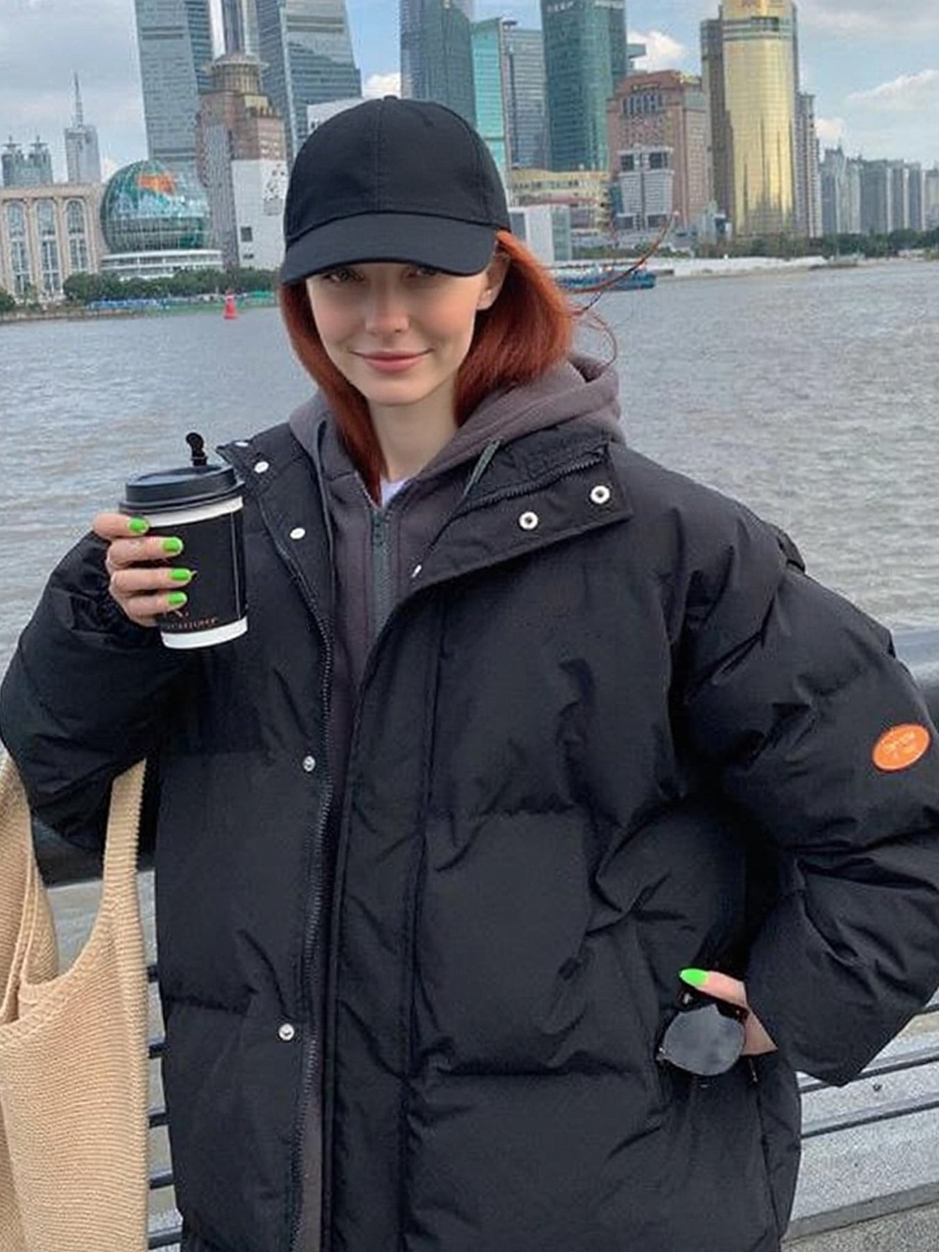 Women’s Mid-Length Quilted Winter Coat