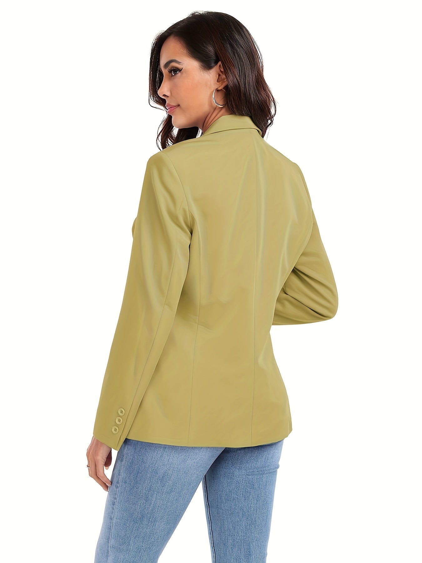 Single Button Office Work Blazer