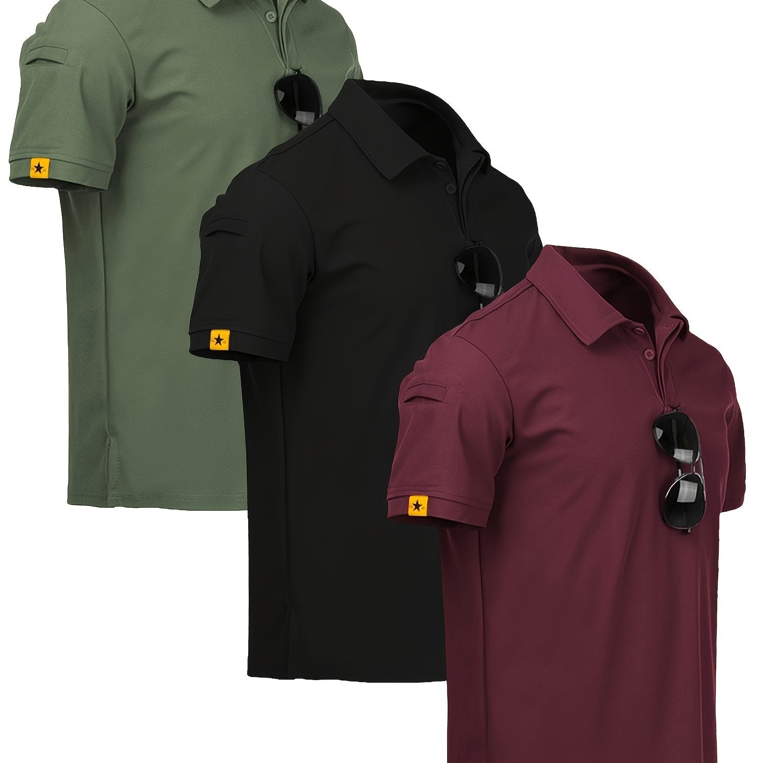 Triple Pack Sport Lapel Shirts