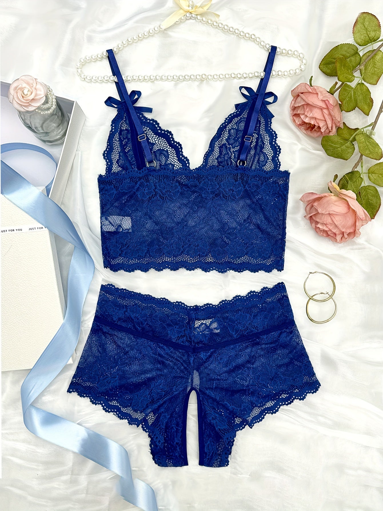Women Floral Lace Lingerie Set