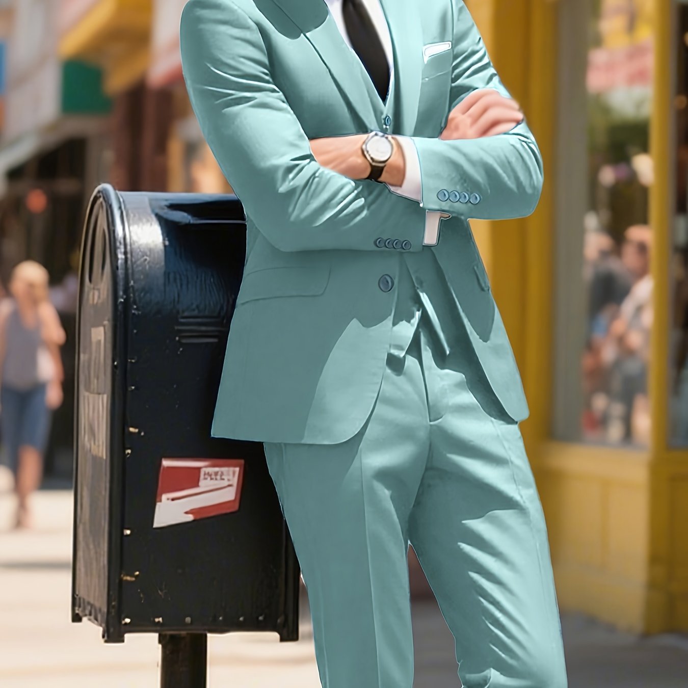 Men’s 3-Piece Slim Fit Suit Set