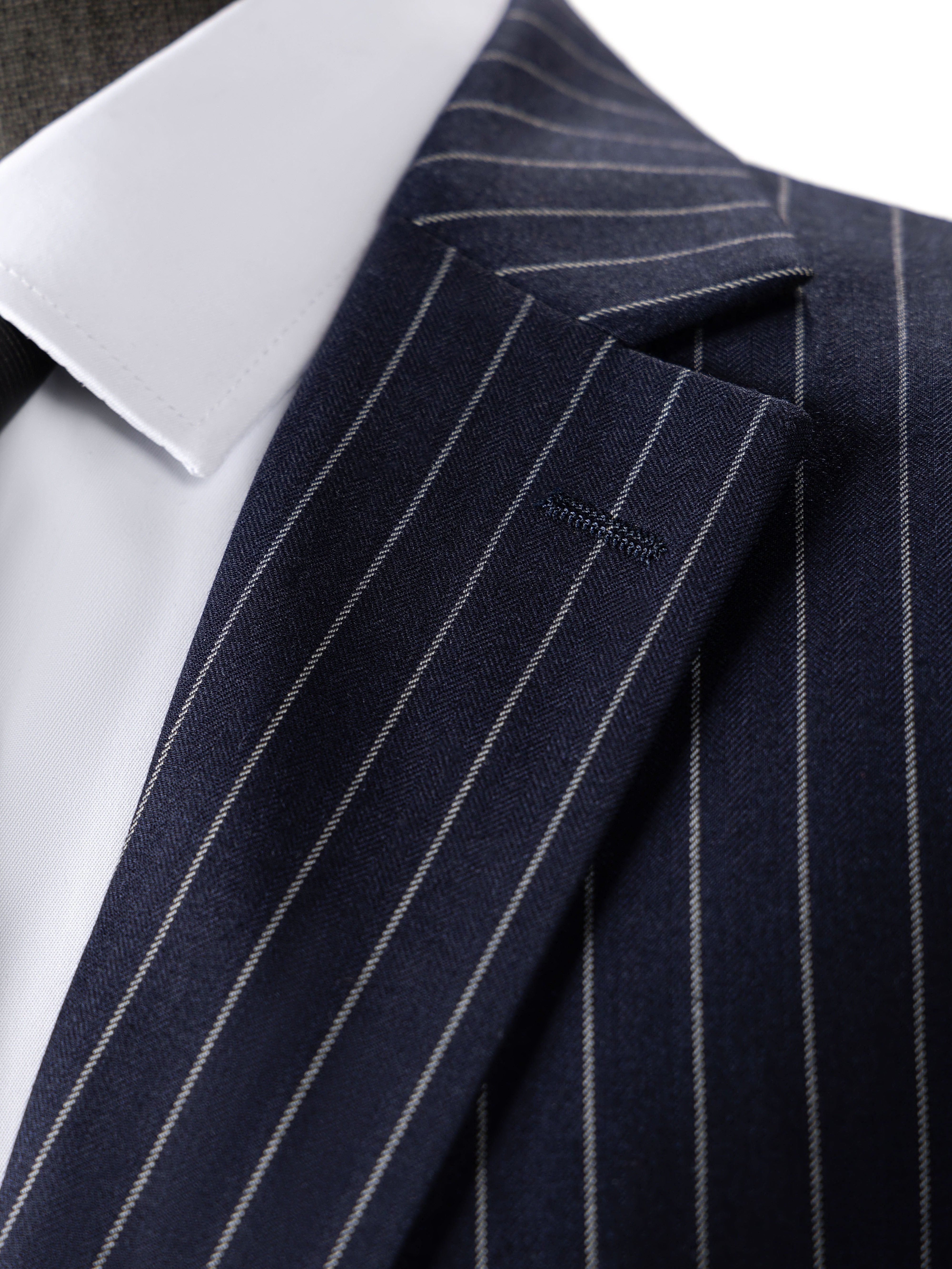 Men’s Three-Piece Vertical Stripe Suit Set