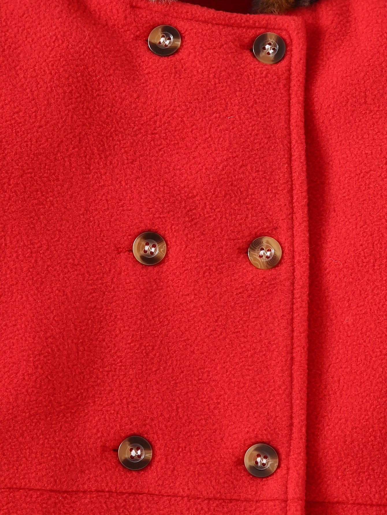 Girls’ Cozy Leopard-Print Fleece Hooded Winter Jacket