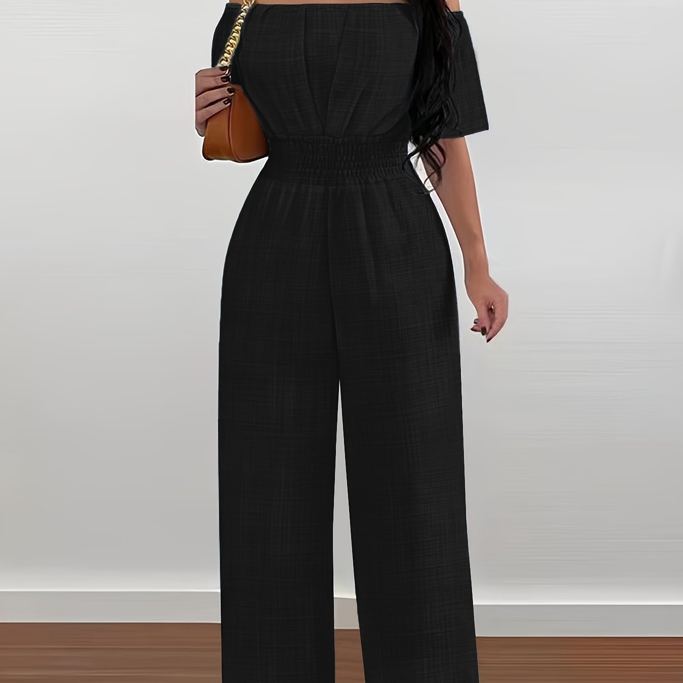Women Off-Shoulder Wide Leg Jumpsuit