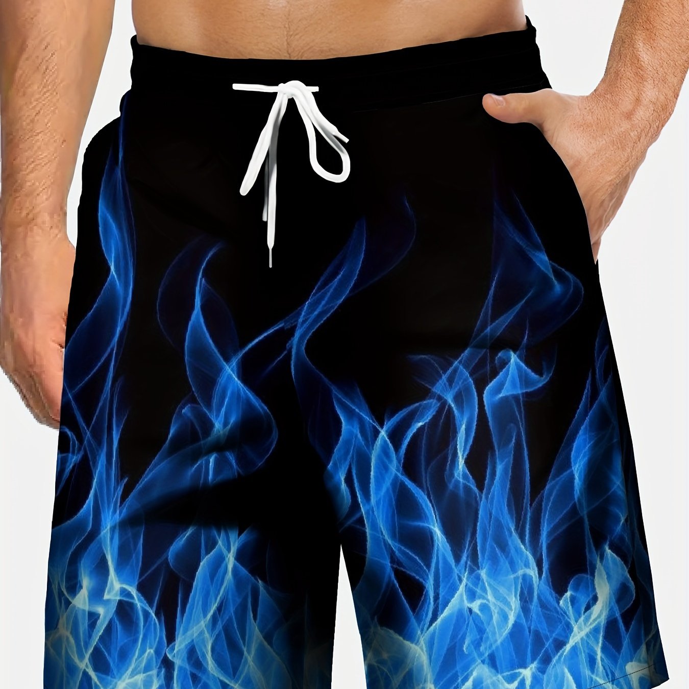 Flame Print Board Shorts