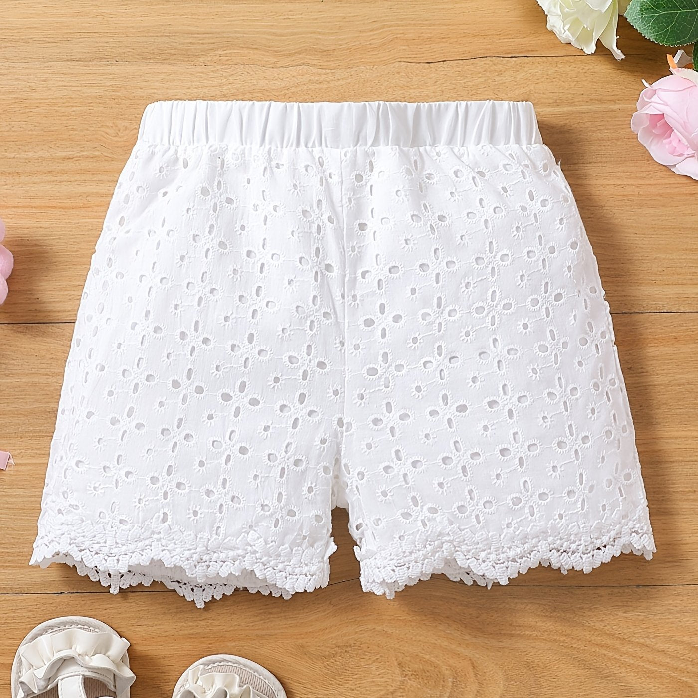 Toddler Lace Elastic Summer Shorts