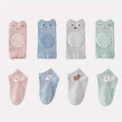 Baby Crawling Knee Pads Sock Set