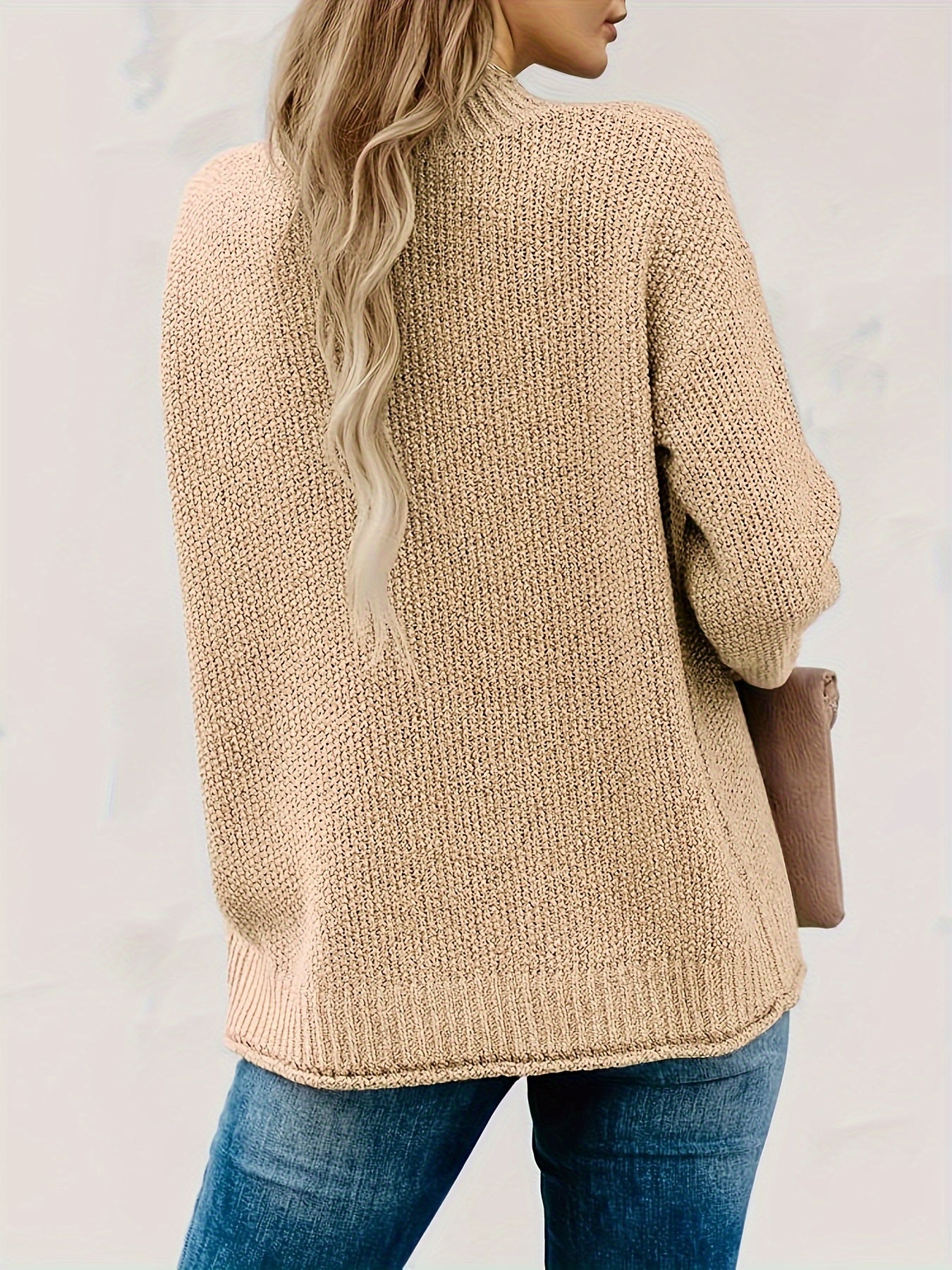 Oversized Turtleneck Knit Jumper