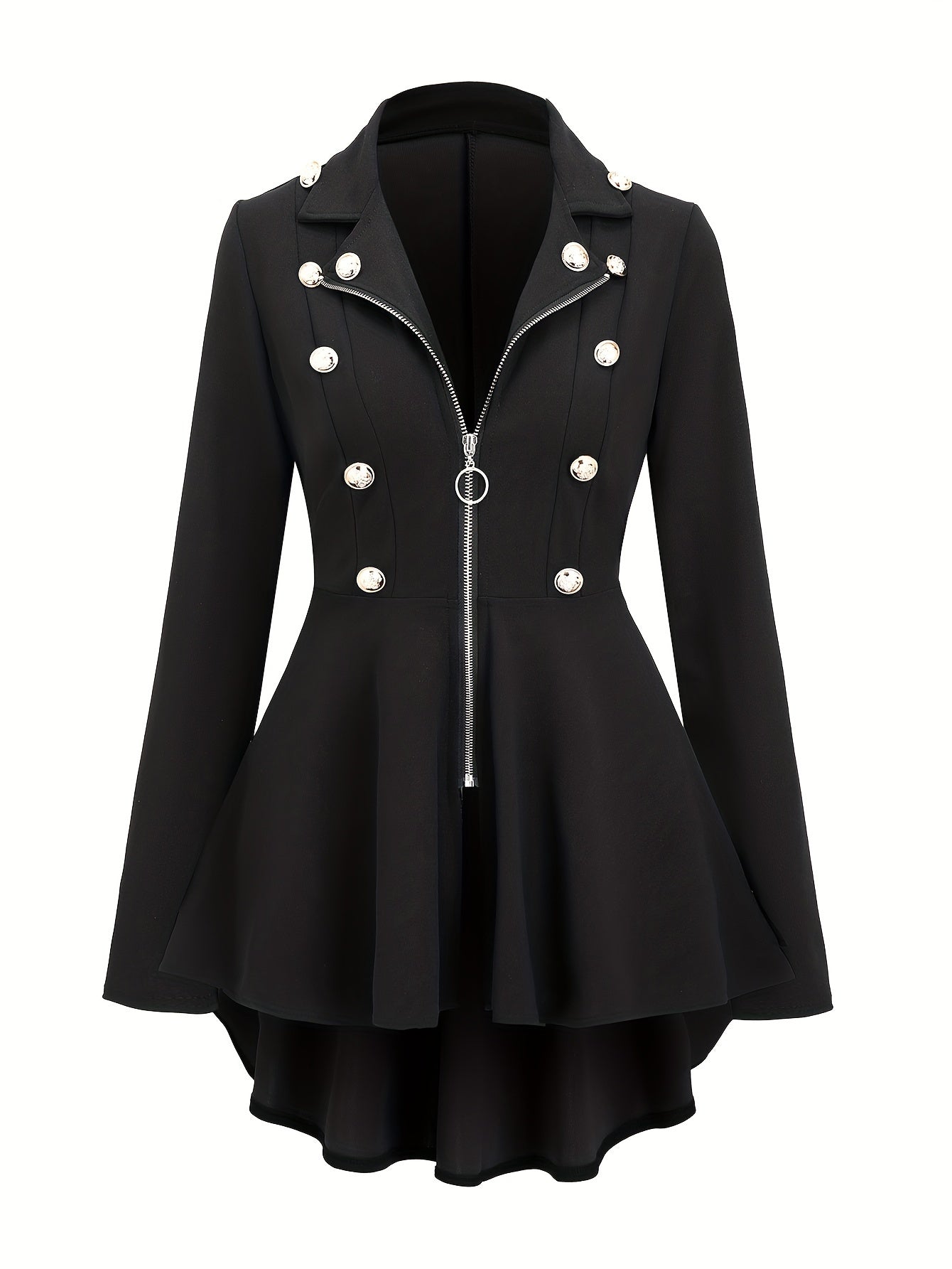 Vintage Zip Lapel Knit Blazer