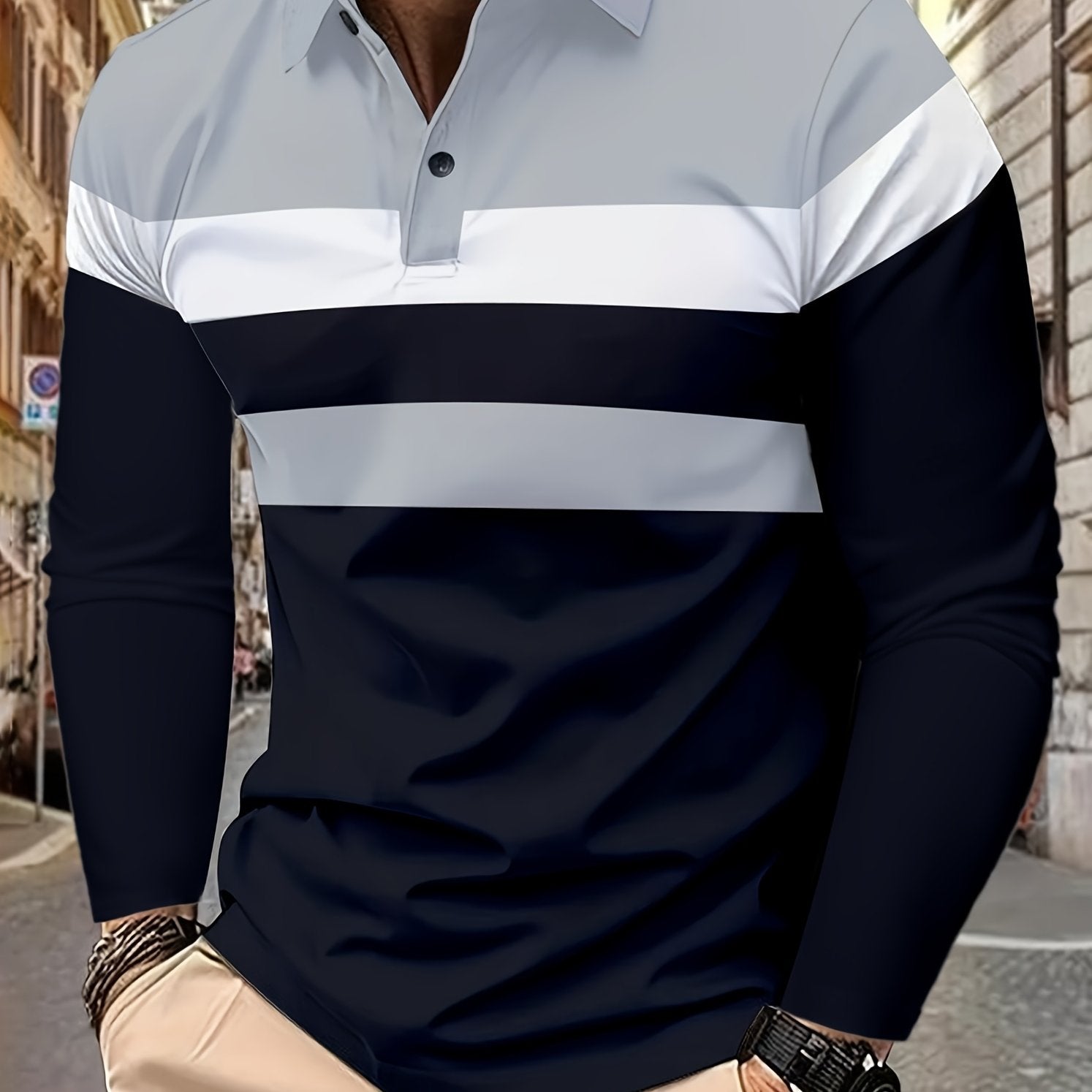 Color Block Golf Long Sleeve