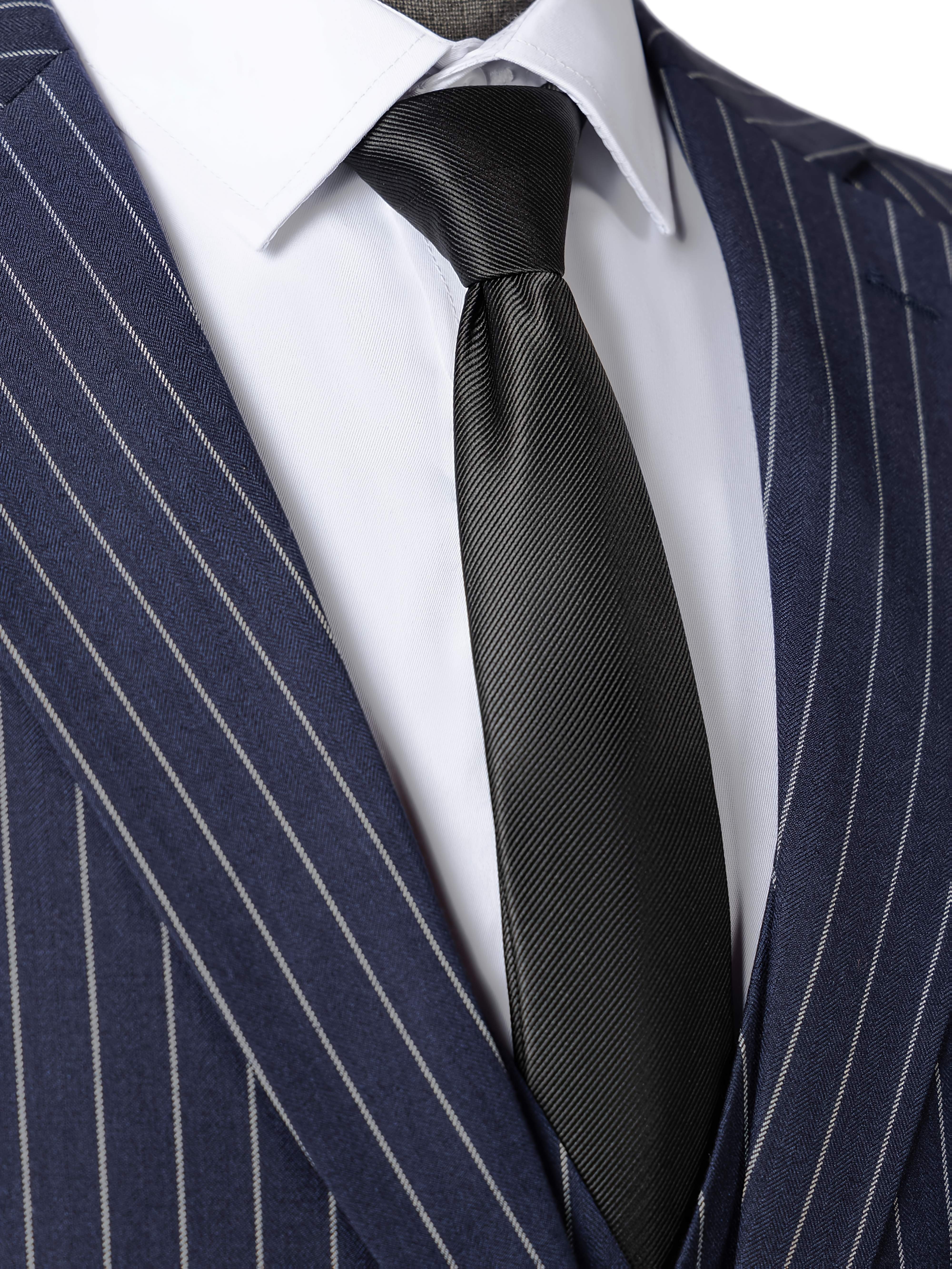 Men’s Three-Piece Vertical Stripe Suit Set