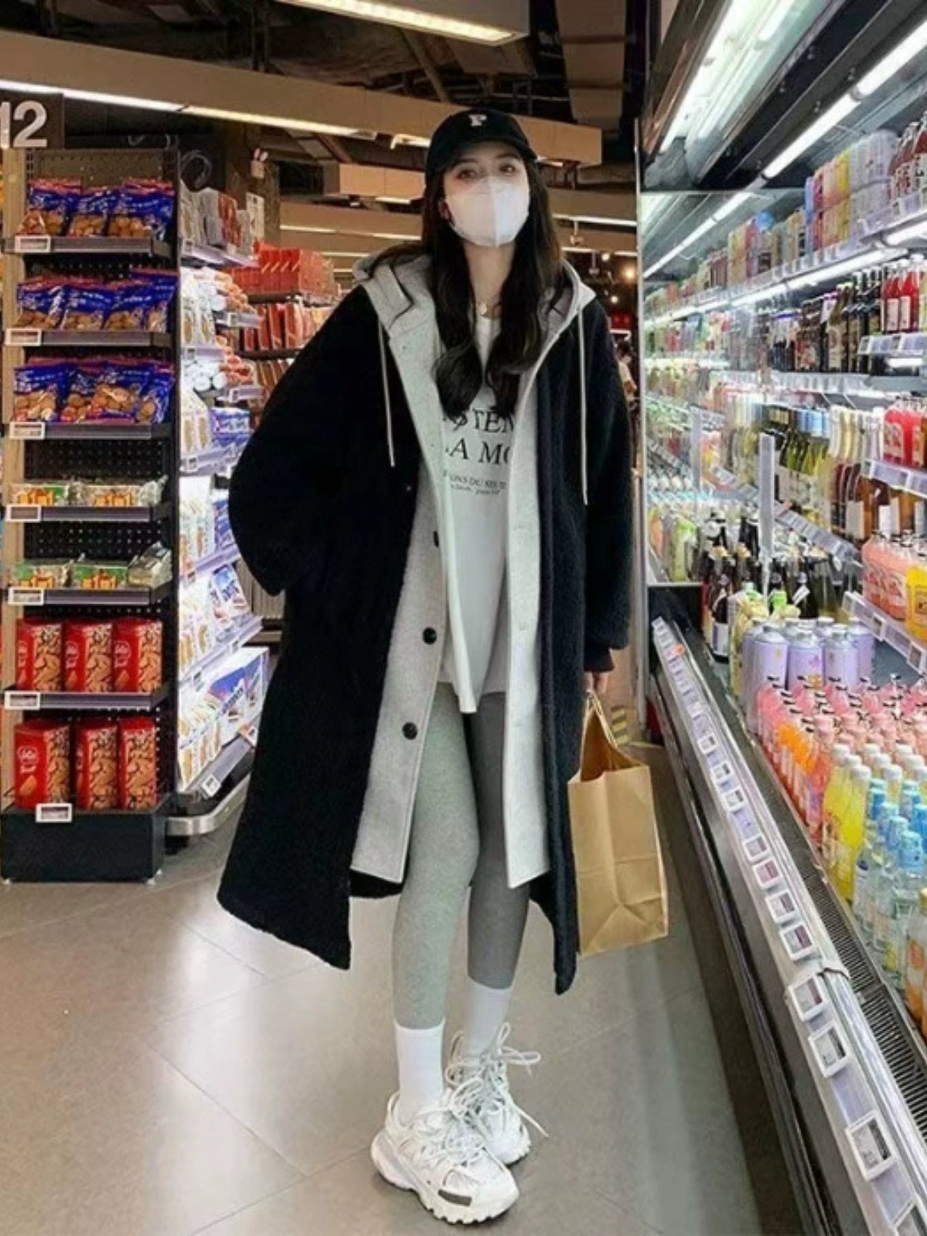 Women’s Elegant Faux Fur Two-Piece Winter Coat