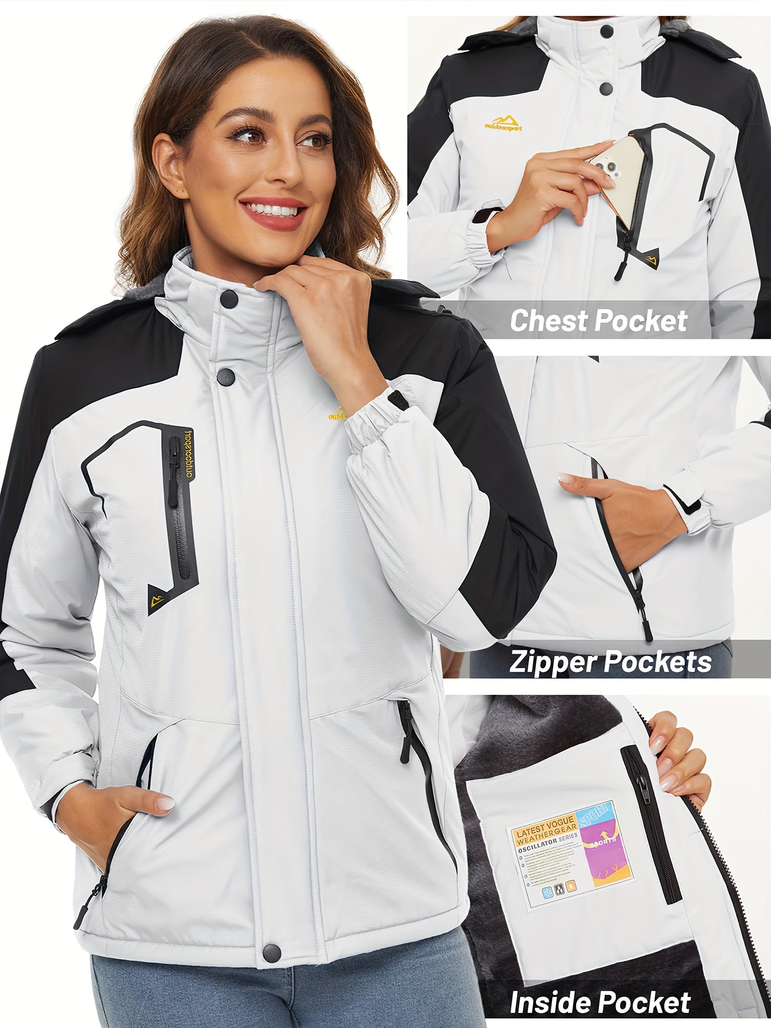 Women’s Windproof Softshell Fleece Winter Jacket