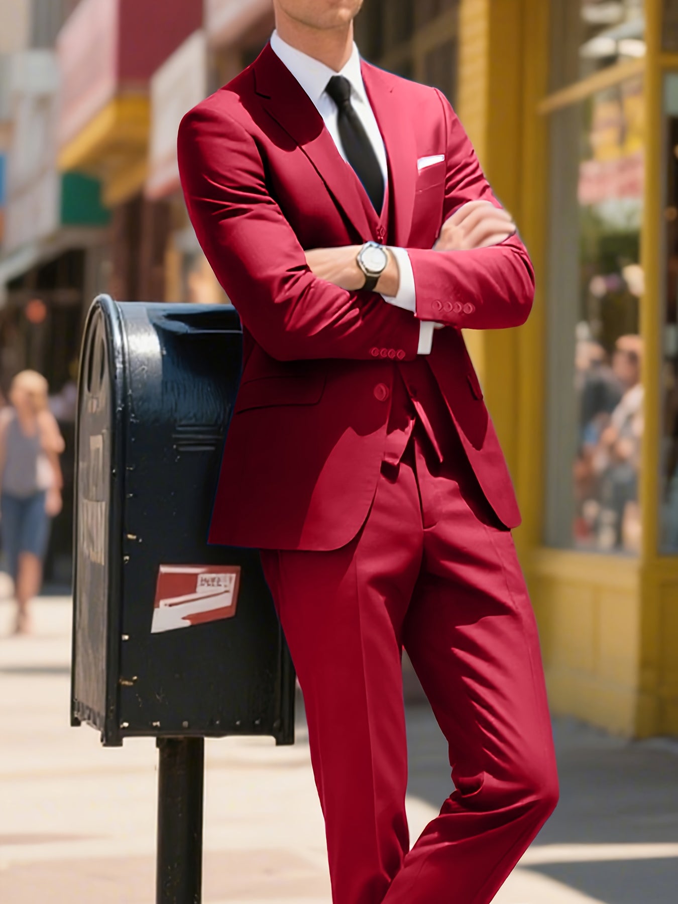 Men’s 3-Piece Slim Fit Suit Set