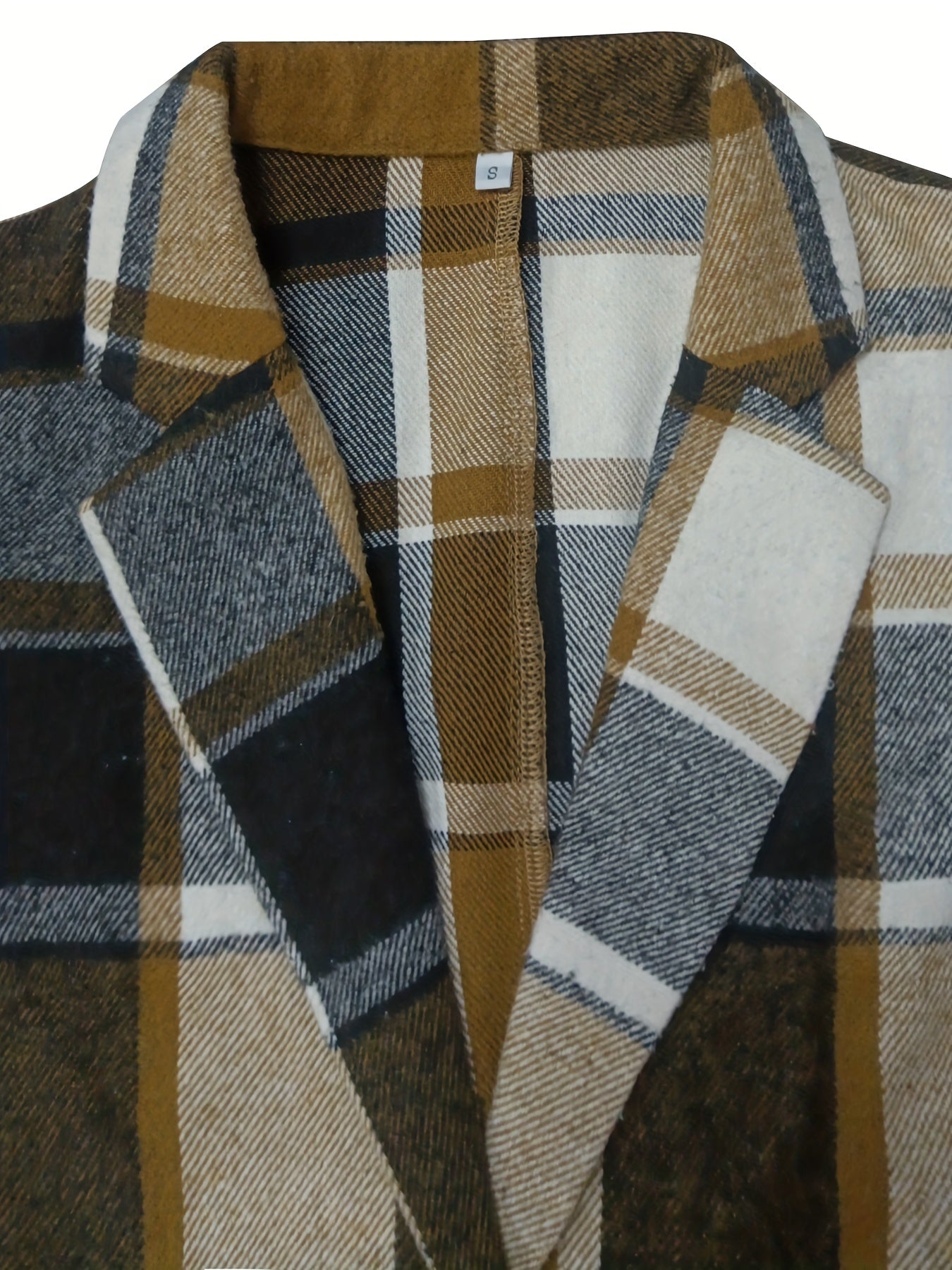 Preppy Plaid Woven Blazer