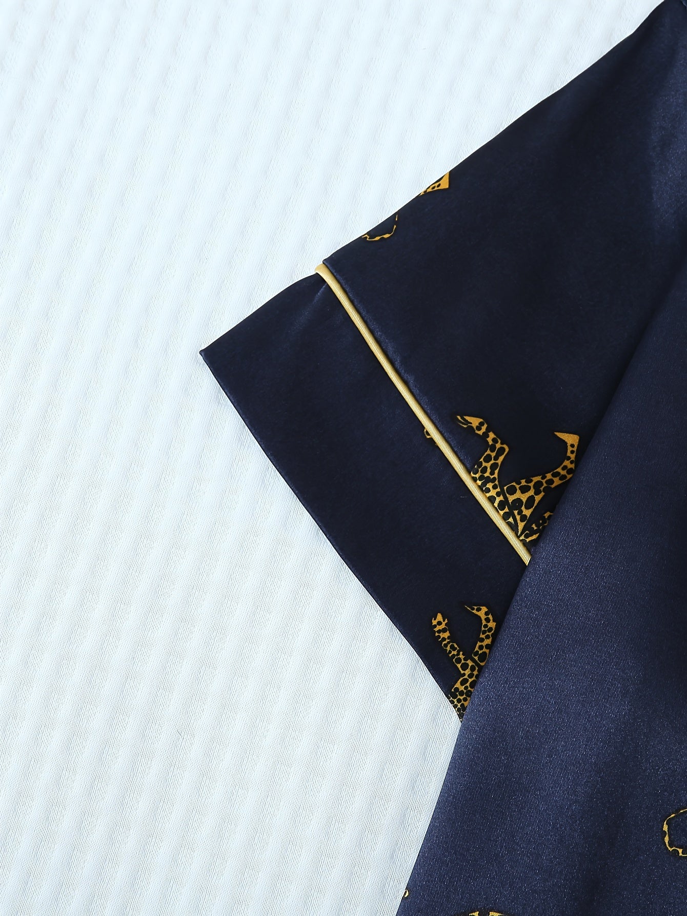 Women Leopard Satin Pajama Set