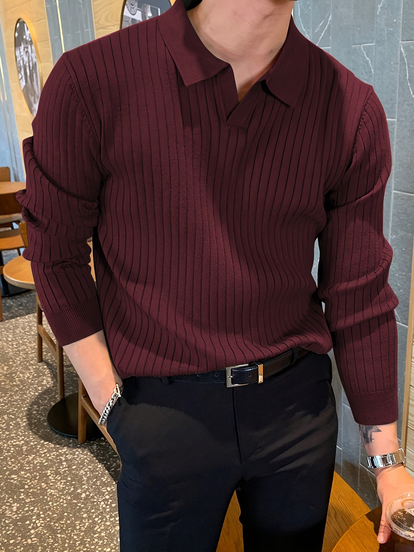 Soft Collar Knit Pullover