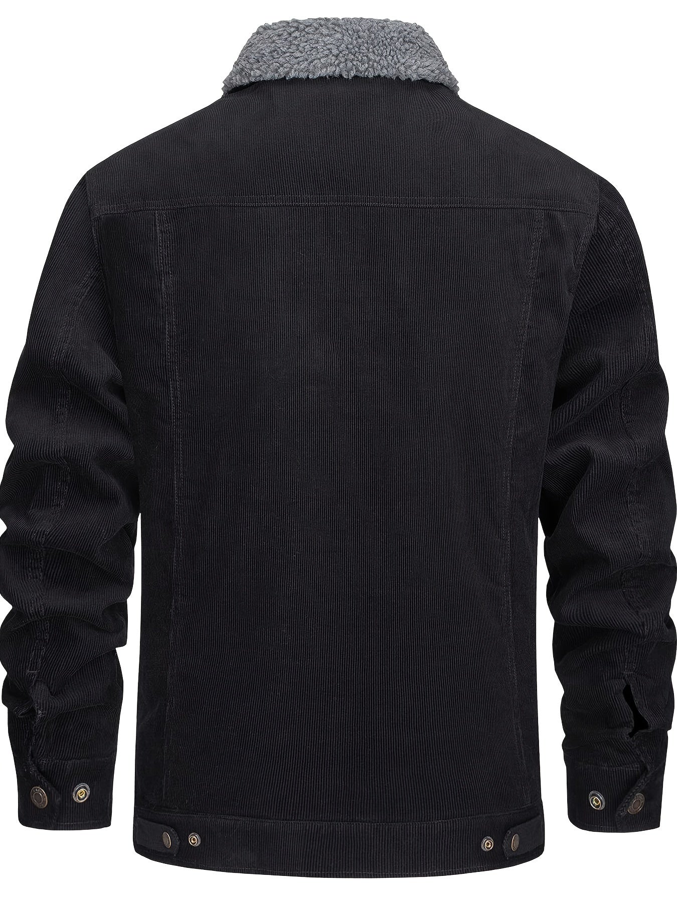 Sherpa-Lined Corduroy Winter Jacket