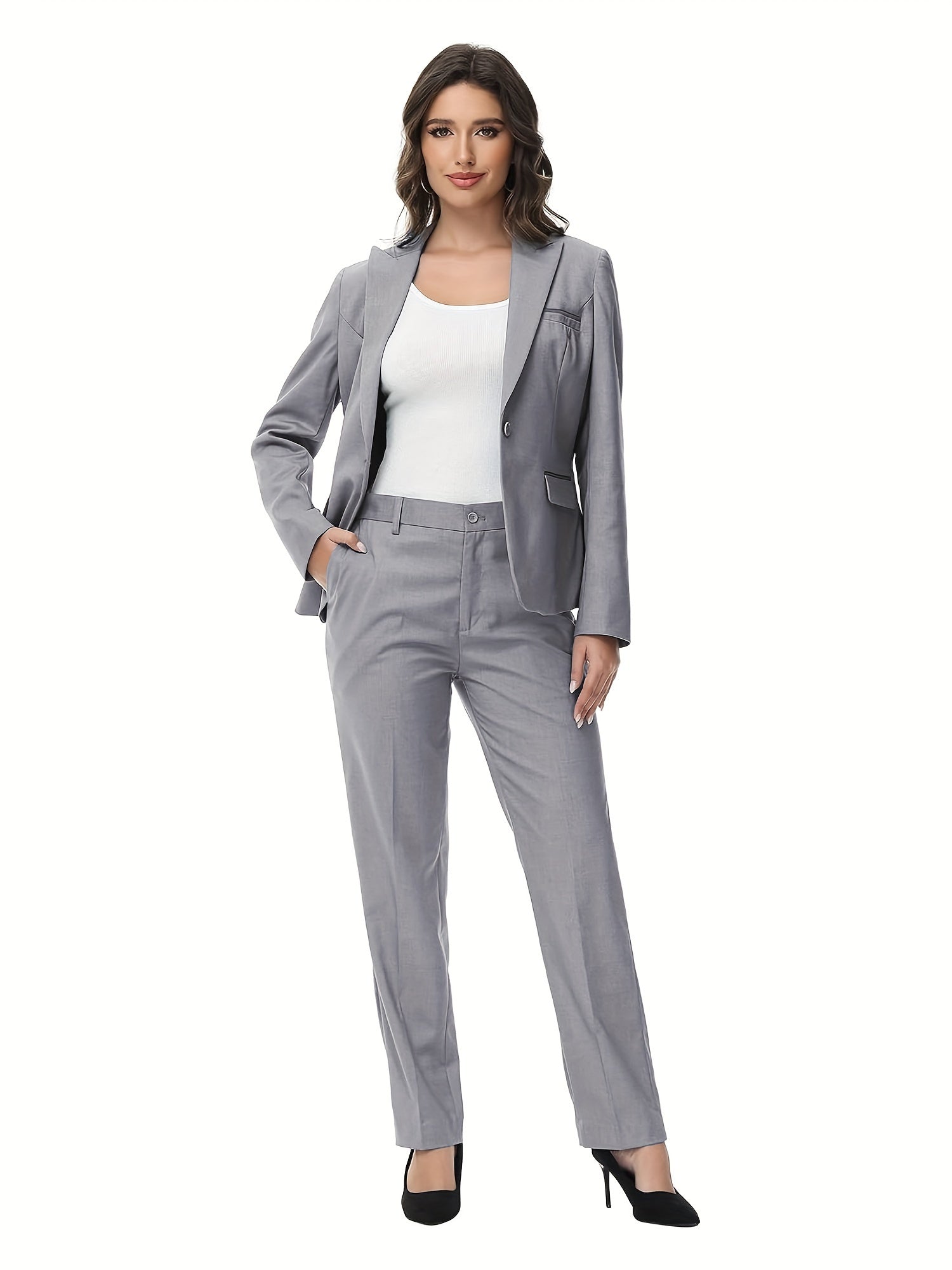 Elegant Matching Two Piece Work Set