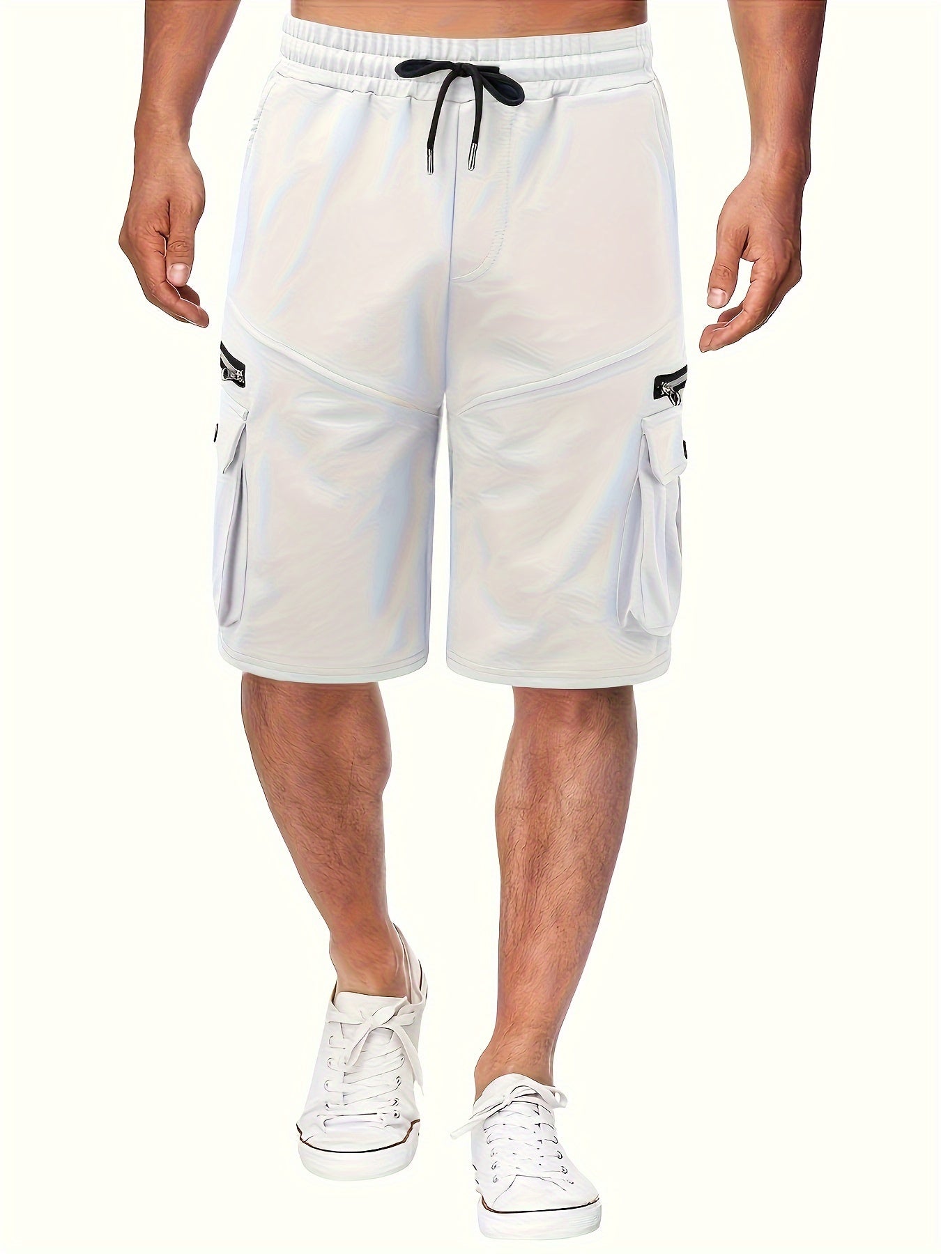 Zip Pocket Cargo Shorts