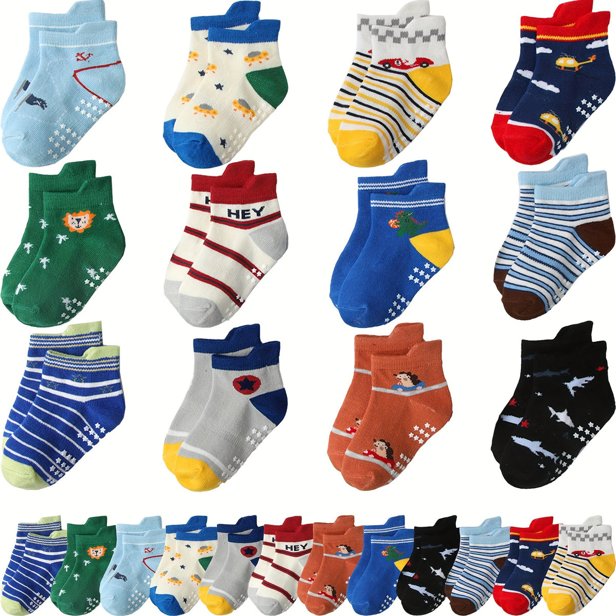 Non Slip Cotton Baby Ankle Socks