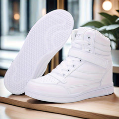 Women’s Retro High-Top Sneakers with Hidden Wedge Heel