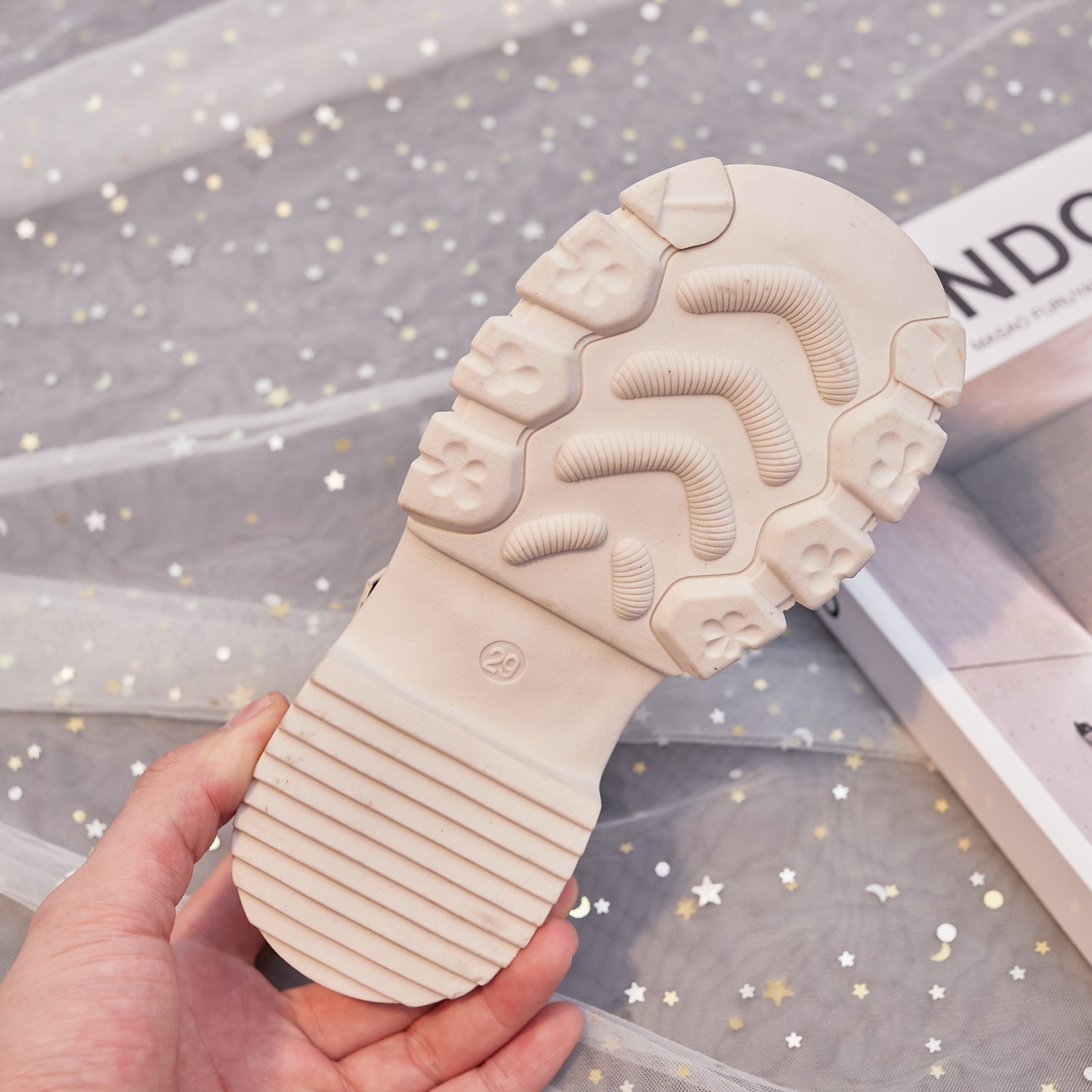 Girls Rhinestone Bow Flat Shoes