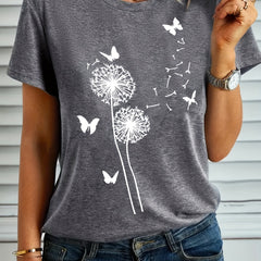 Butterfly Print Summer Tee