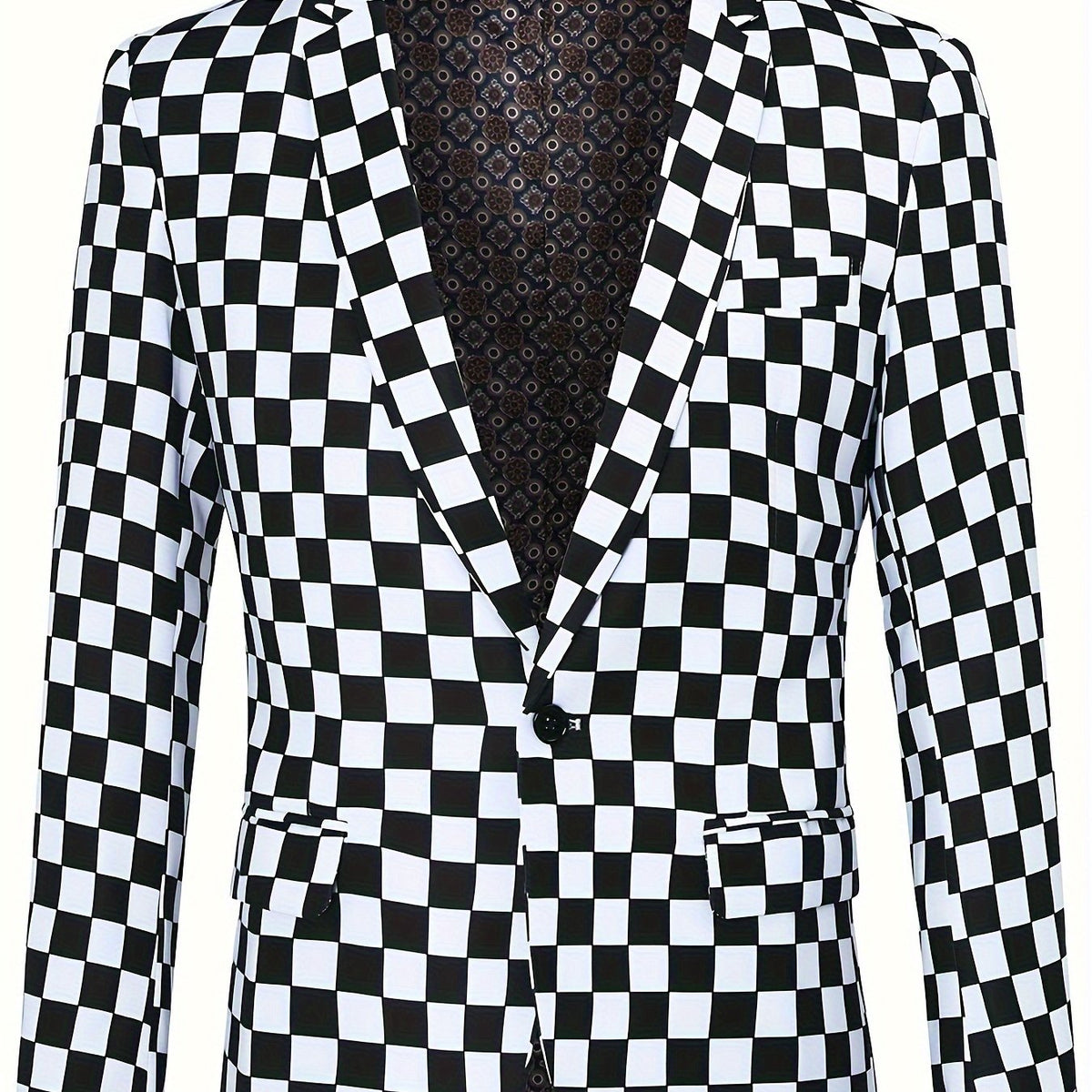 Tweed Check Woven Blazer