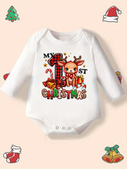Baby Girl “My 1st Christmas” Winter Romper