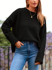 Fuzzy Chunky Knit Pullover