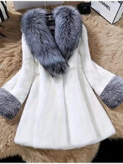 Women’s Oversized Fur-Collar Winter Coat