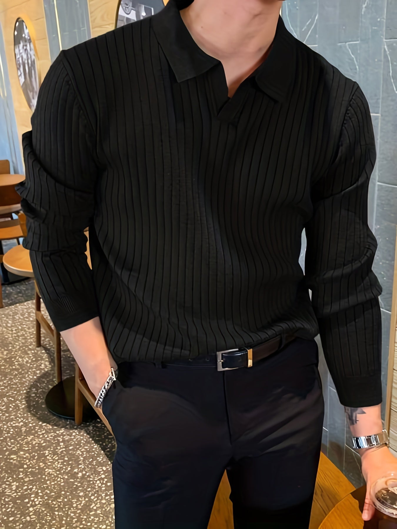 Soft Collar Knit Pullover