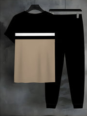 Men’s Casual 2-Piece Printed T-Shirt & Pants Set