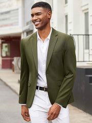 Notch Lapel Knit Blazer