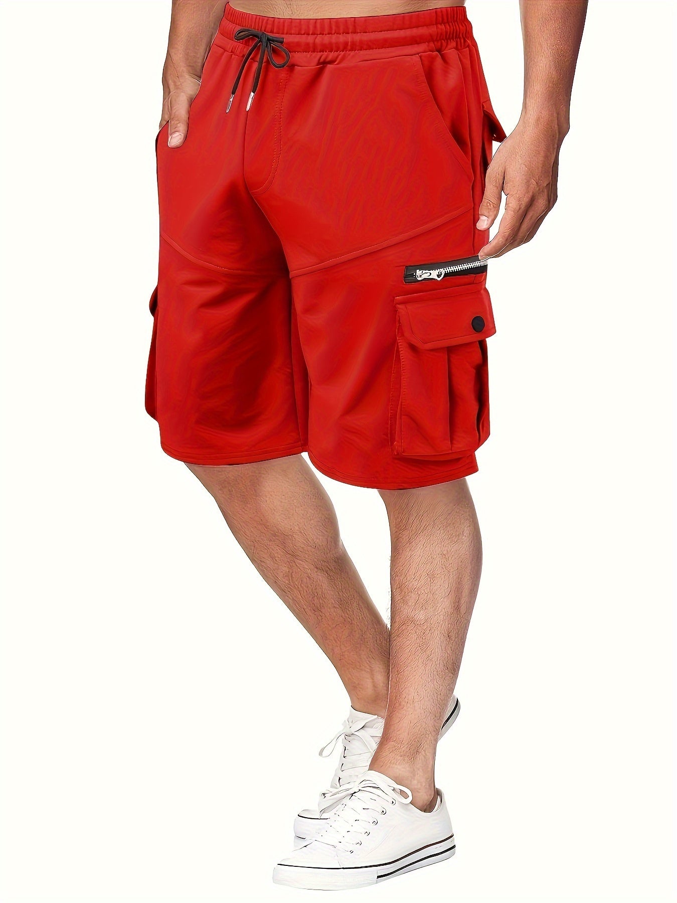 Zip Pocket Cargo Shorts