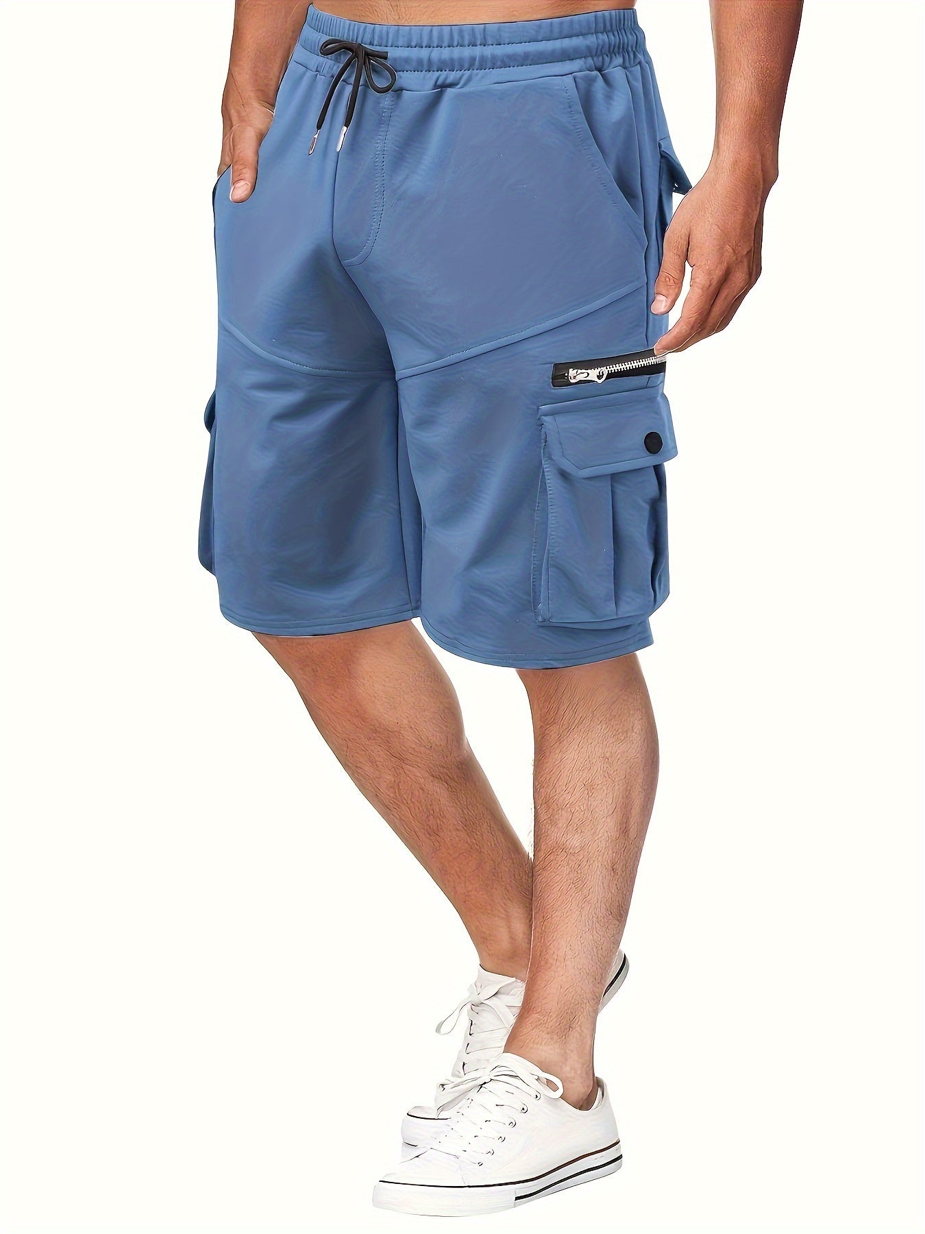 Zip Pocket Cargo Shorts