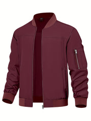 Lightweight Men's Windbreaker Bomber Jacket