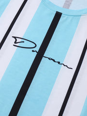 Men’s Casual Geometric Appliqué Short-Sleeve T-Shirt