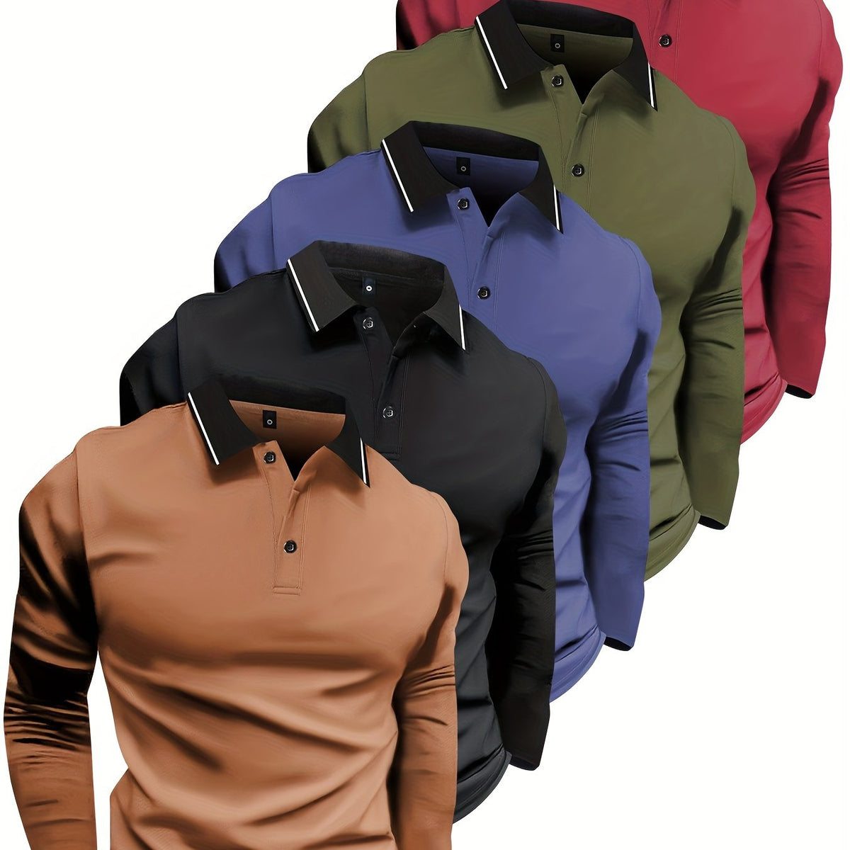 Long Sleeve Polo Shirt Pack
