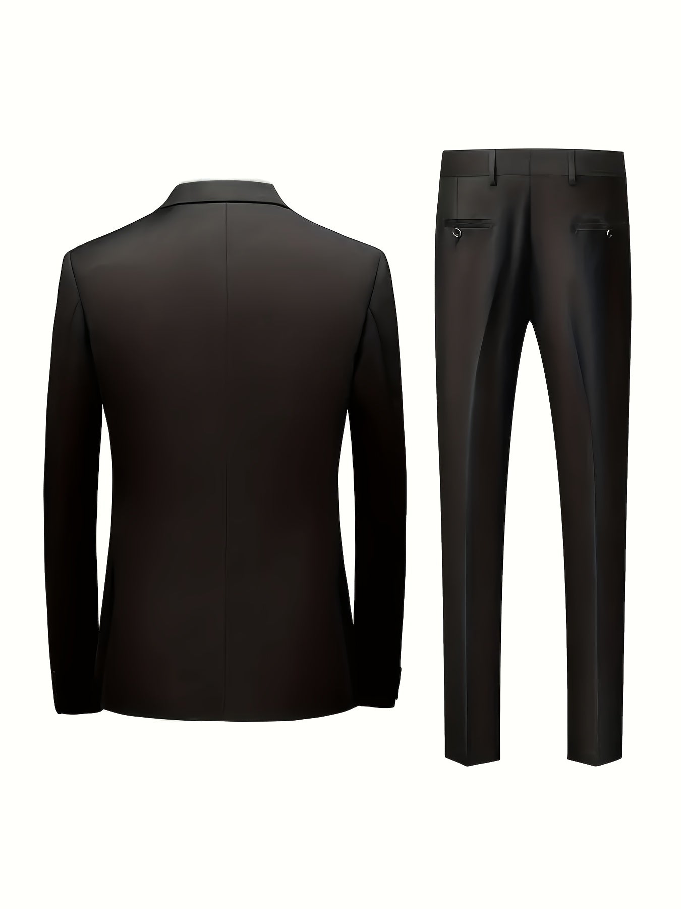 Elegant Black Two Piece Suit