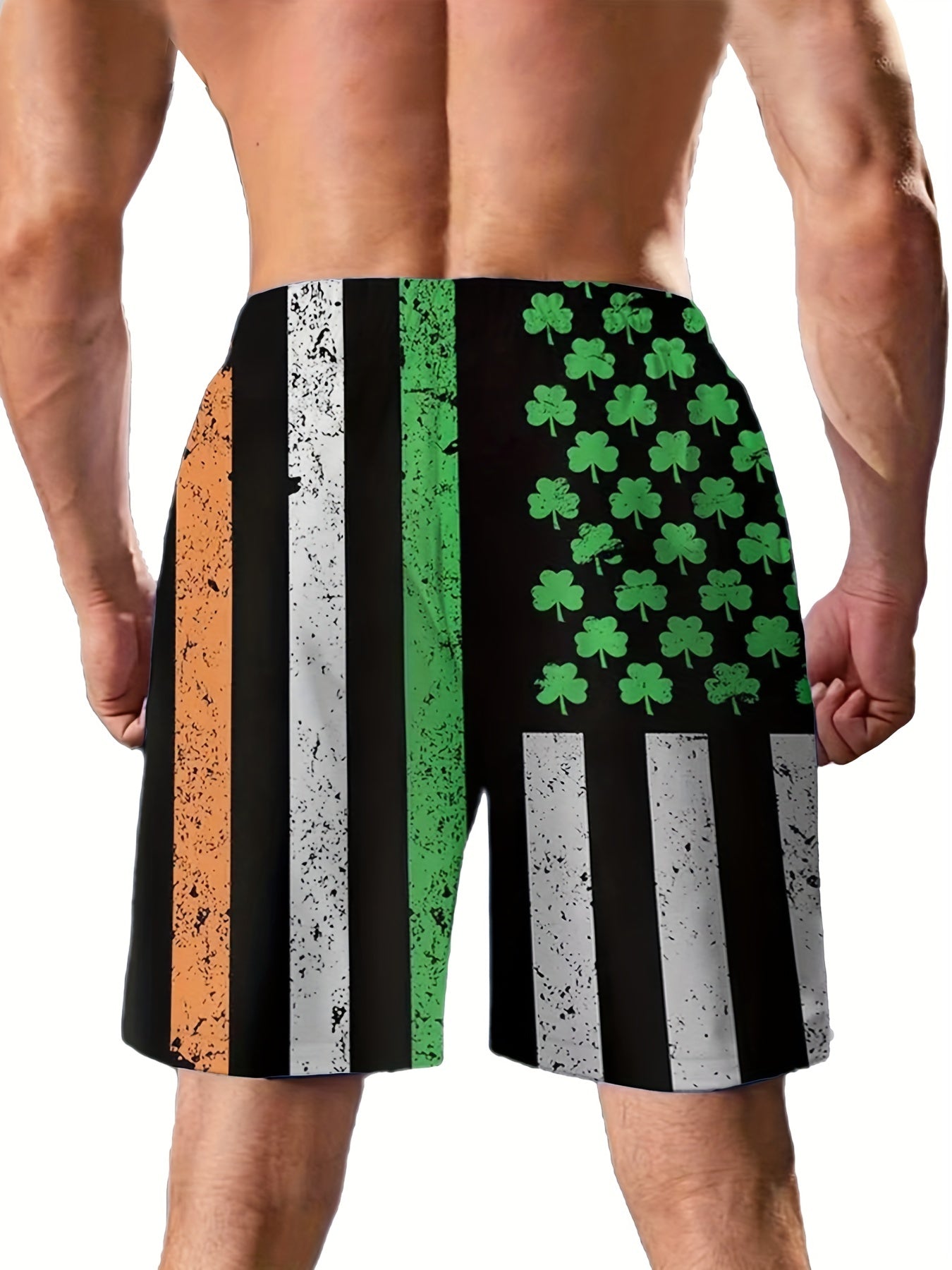 Flag Graphic Holiday Shorts