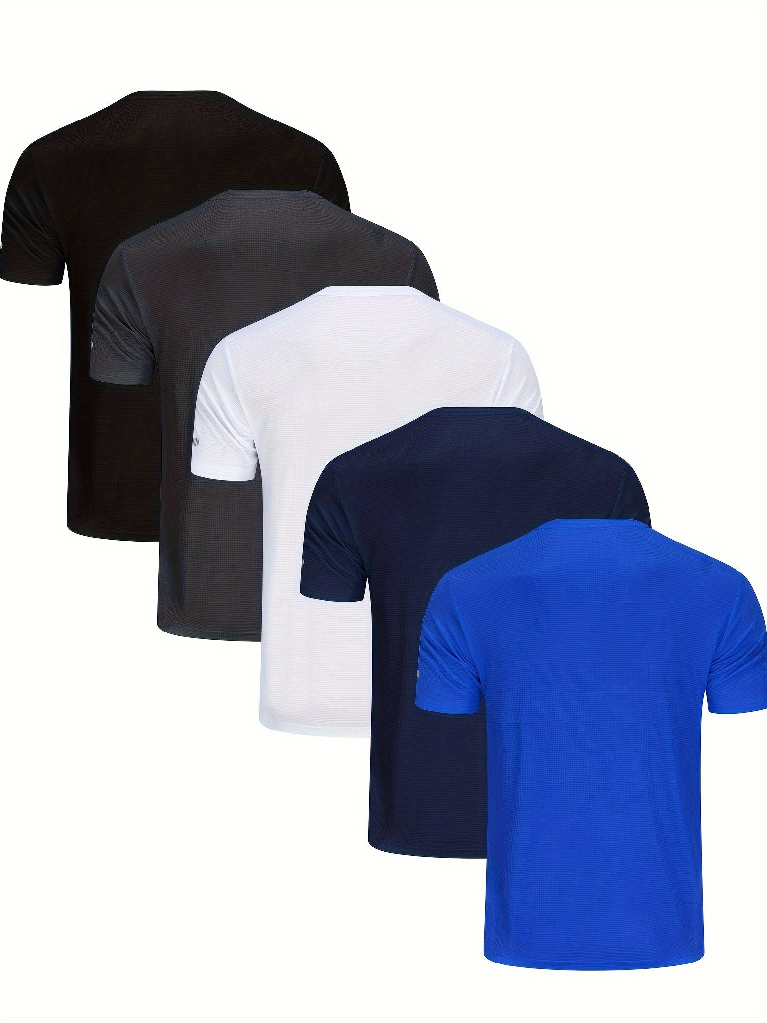 Men’s 5-Pack Athletic Breathable T-Shirts